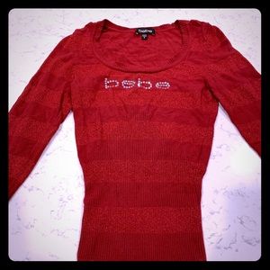 Red Bebe Sweater